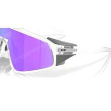 Oakley Latch Panel Sunglasses |  | Men Sunglasses - Matte Clear / Prizm Violet - View 6