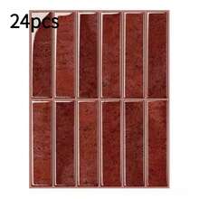 Brick Tile Pattern Self-Adhesive Wall Stickers, Peel And Stick Tile Wallpaper, Waterproof, Suitable For Living Room, Kitchen Backsplash, Bathroom, Zellige Style - A - View 18
