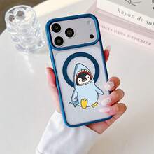 マグネット式黄ばみ防止 | 高級感あふれる2in1アクリルマグネット式スマホケース！スタイリッシュで手触りも良く、実用的な保護機能とマグネット式・耐衝撃設計を融合させた、高級感あふれるケースです。 シャークぬいぐるみペンギンケース  11  17e 手机壳  17e 手机壳 家族、恋人、友人、そして子供たちへのプレゼントに最適です。  14/15/12 Pro Max/16 Pro/17 Pro/14 Pro/15 Plus/13 Pro Max/16e/15 Pro/ 13 pro/Apple  Air/14 Plus/16 Pro Max/14 Pro Max/11 Pro/12 Pro/12/16/13/16 Plus/17/17 Pro Max/15 Pro Max/17e/11 Pro Max - ブルー - チェックする 23