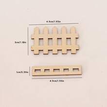 30/60pcs Wooden Fence Decor, DIY Painting Decoration, Home Decor, Garden Decor, Party Decoration, Room Decor, Holiday Decoration - Fence - View 2