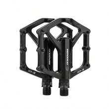 1 套铝合金山地自行车脚踏板，加宽防滑轴承脚踏板，也适用于公路自行车和自行车。 - 彩色 - 查看 1