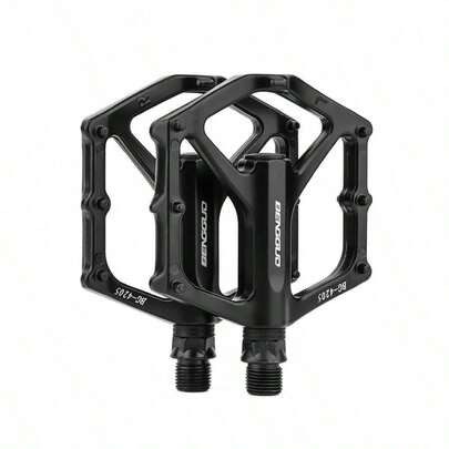 1 Pair Mountain Bike Aluminum Alloy Pedals, Wide Anti-Slip Bearing Pedals, Universal Road Bike Cycling Pedals