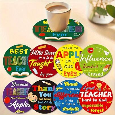 Đế lót ly tròn bằng gỗ in 2D, thích hợp cho sân vườn, nhà bếp, phòng khách, các buổi họp mặt gia đình, trang trí bàn ăn, quà tặng cho bạn bè và gia đình vào các dịp lễ, thích hợp cho Ngày Valentine, sinh nhật, phụ kiện trang trí nhà cửa cho các bữa tiệc, món quà tuyệt vời nhất dành cho bạn bè.