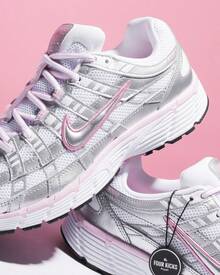 Nike Giày thể thao P-6000 thấm hút mồ hôi, thoáng khí, nhẹ, chắc chắn, độ đàn hồi tốt, dễ giặt, thích hợp cho hoạt động ngoài trời hàng ngày, dành cho nữ, màu trắng bạc BV1021-108 - Trắng / Bạc - Xem 8