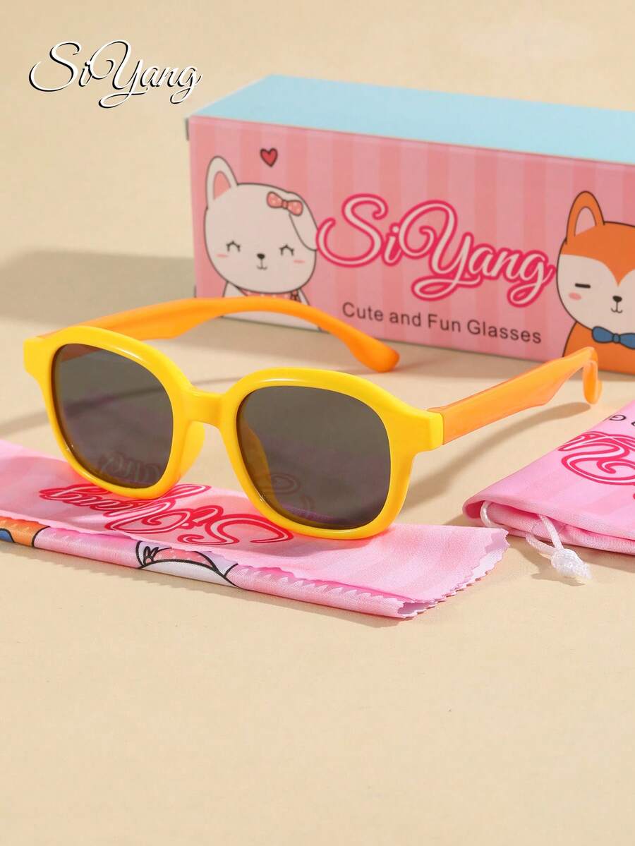 SIYANG SI YANG Brand New Outdoor UV Protection Children Polarized Silicone Sunglasses, Colorblock Fashion Versatile Sunshade Eyewear