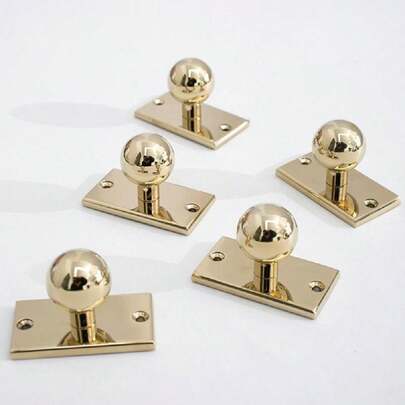 Gold Round Ball Handle Cupboard With Screws Handles For Furniture DropShipping Available/ Shoe Cabinets Surface Mounted Handle