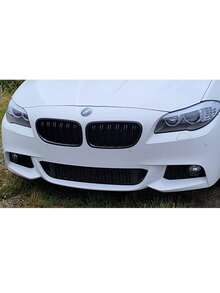 Carbon Pattern Double Slats Front Kidney Grille For BMW 5 Series F10/F11/F18 2010-2017 - ABS Replacement Grills - 2 Pcs Set - View 4