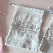 Tas Serut Beludru Kawaii dengan Sayap Malaikat, Dompet Hati Manis Berhiaskan Berlian Imitasi yang Lucu, Tas Penyimpanan Flanel Lembut untuk Kosmetik, Perhiasan, Alat Tulis & Pembungkus Kado - MultiWarna - View 15