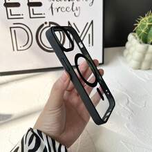 透明磁吸手机壳，兼容 17 Pro Max、16、15、14、13、12、11 Pro Plus Max、Mini 7、8、SE、16e、7P、X、XR、Xs Max，防震保护套，兼容三星 S25 Ultra、S24 Ultra、S23 FE、S22+ - 黑色 - 查看 8
