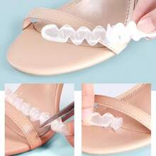 1 Pair Self-Adhesive Anti-Slip Stickers, Suitable For High Heels, Providing Quality Anti-Slip, Soft And Comfortable - Clear - View 4