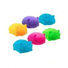 Nee Doh Pinch Le Decompression Ball, Fingertip Toy, Cross-Border Cute Cute Pet Squeeze Cat Shape Decompression Toy - Màu xanh lam - Xem 7