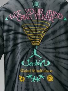 Áo thun nam Jordan Brooklyn kiểu dáng rộng, họa tiết graffiti nhuộm tie-dye, mã sản phẩm IF3158-068 - Xám sắt - Xem 4