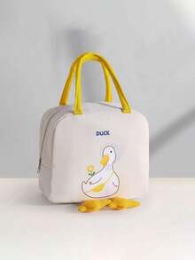 Tas Bekal Makan Siang Motif Bebek Kuning Lucu, Kotak Bekal Genggam dengan Resleting, Tas Bekal Makan Siang Berinsulasi Multifungsi dengan Lapisan Aluminium Foil, Tas Organizer Kosmetik Perlengkapan Mandi Kapasitas Besar untuk Perjalanan, Tas Bekal Makan Siang Berinsulasi Tertutup Multifungsi, Tas Penyimpanan Multifungsi, Cocok untuk Perjalanan Kerja, Piknik, Berkemah, Hadiah untuk Semua Orang - MultiWarna - View 14