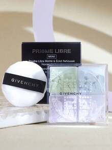 纪梵希 (GIVENCHY) [迷你装] PRISME LIBRE 哑光亮采散粉 4 合 1 色号 #1 4*1g / Prisme Libre 散粉融合四种色调，打造哑光、柔焦、提亮肤色的妆效。纪梵希的专业技术带来轻盈透亮的妆感，持妆长达六小时，不卡粉，这得益于其柔滑的粉质。 - #1 4*1g/4g - 查看 7