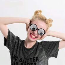 6 Pairs Of Shaking Glasses, Giant Eyeball Glasses, Funny Shaking Glasses, Halloween Adult Party Fun Clothing Accessories - View 6