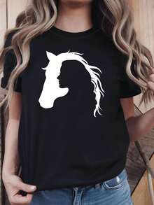Women T-Shirts - Black - View 6