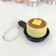 Móc khóa hình bánh kếp mini, đồ chơi giảm căng thẳng chủ đề bữa sáng in 3D dễ thương, phụ kiện độc đáo giúp giảm lo âu cho túi xách. - Nhiều màu - Xem 13