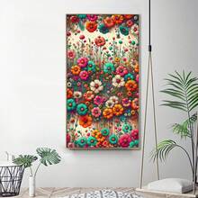 5D DIY 全钻钻石画套装，15.75 英寸 x 27.56 英寸（40 x 70 厘米）无框大尺寸钻石画，手工装饰画，家居墙面装饰，生日、母亲节、情人节、父亲节创意礼物 - 圓鑽 - 查看 8