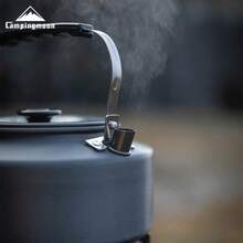 CAMPINGMOON 0.8L, 1L, 1.5L Outdoor Camping Teapot Large Capacity Portable Aluminum Alloy Coffee Pot - Grey - View 7