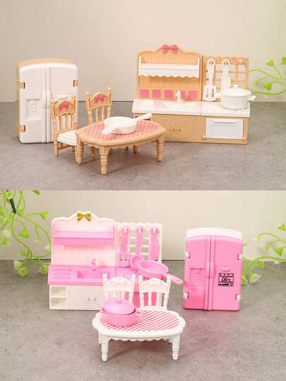 Miniature Realistic Kitchen Playset, Dollhouse Accessories Toy Set, Suitable For Events, Parties, Birthday Gifts, Christmas Gifts