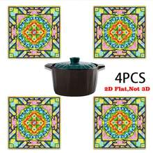 4pcs Exquisite Diamond Painting Placemat Set, DIY Geometric Abstract Mandala Style Mosaic Placemat, Featuring Precise Square And Round Diamonds, Waterproof And Durable, Suitable For Family Gatherings, Indoor Dining, Kitchen, Parties, Camping, Table Holiday Decor, Diamond Art Painting Set As Gift For Home, Friends, Valentine's Day, Mother's Day, Christmas, Holiday Parties - View 10