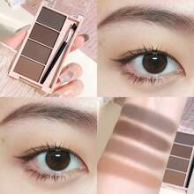 Beginner-Friendly Multi-Function Eyebrow Powder Palette, Natural 3D Eyebrow, Nose & Eye Shadow, Daily Use, Christmas 3-Color Options - Multicolor - View 9