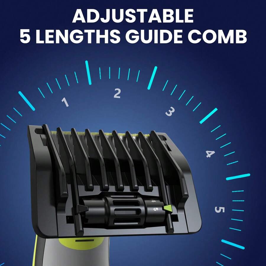 5-In-1 Guide Comb Guard Fit For One Blade QP2520 QP2530 QP2620 QP2630 QP2724 QP2834 Beard Trimmer 1-5mm Adjustable