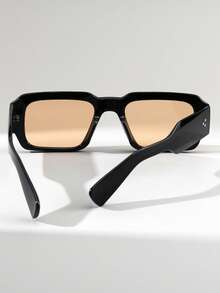 1 par de gafas de moda de estilo callejero casual retro con remaches y patas anchas para hombres - Multicolor - Ver 5