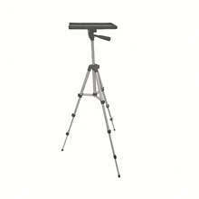 Soporte de bandeja ajustable en altura con bandeja extensible, adecuado para proyector, computadora, libros, etc.; Soporte de bandeja universal para proyector, trípode portátil de piso, aplicable para oficina; Regalo de cumpleaños, película - Multicolor (Soporte + Bandeja) - Ver 9