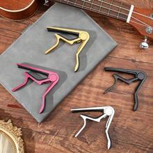[Free Shipping]Capo Guitar, Universal Aluminum Metal, Acoustic And Classical Electric Guitar, Bass, Banjo, Violin, Mandolin, Ukulele, All Types Of Light Stringed Instruments (Black, Red, Silver, Gold). - Random - View 3