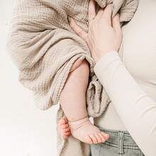 2pcs Multi-Color Muslin Baby Swaddle Blankets, Stroller Wind Cover Newborn Receiving Blankets, Baby Wrap Swaddle Towels - 多色A - 查看 3