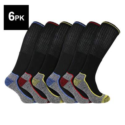 Sock Snob Sock Snob - Mens Knee High Socks For Steel Toe Boots Anti Sweat Breathable Heavy Duty Bamboo Work Socks