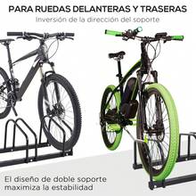 HOMCOM Suportes e racks para bicicletas - Preto - Ver 7