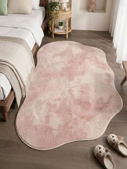 1pc Spring/Summer New Arrival, Pink Cloud Shaped Rug, Absorbent Soft Skin-Friendly Carpet, Popular Decorative Rug For Living Room & Bedroom, Unique Shaped Bedroom Floor Mat, Home Decor, Decorative Carpet, Bedroom Decor, Small Rug, Carpet, Home Decor, Living Room Carpet, Living Room Small Rug, Bedroom Carpet, Living Room Home Decor, Outdoor Rug, Washable Carpet