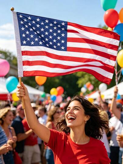 1pc 60x90cm American Flag, Fan Cheering Flag For World Cup, Sports Events, National Day Parade, Holiday Celebration, Bar Decor, Outdoor Camping, Indoor & Outdoor Hanging Flag, Vibrant Color