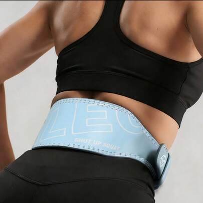 1 High-Quality Leather Lifting Belt, Adjustable Lumbar Support Belt For Squats And Deadlifts, Unisex Gym Training Waist Belt