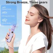 sweetfull S16 Pro Portable Handheld Mini Fan, 3-Speed Adjustable Foldable Fan, USB Rechargeable Personal Travel Fan With LED Display, Emergency LED Flashlight, Small Desktop Office Bedroom Outdoor Camping Student Dorm Father's Day Gift,Outdoor,Garden,Travel Essentials,Portable Essentials,Beach Essentials,Graduation Season,Commencement,Graduation Ceremony,Graduation Gift,Graduation Present,Graduation Gift,Graduation Present,Congrats Grad,Congratulations Graduate,Valedictorian,Finish School,Graduation Party,Outdoor Essentials,Travel Portable,Hiking Essentials,Camping Essentials,Portable Tools,Summer Essentials ,Summer Portable - 彩色 - 查看 6