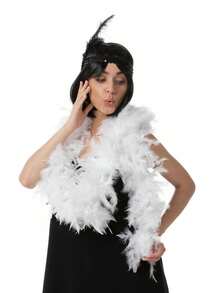 Feather Boa, DIY Party Dress Up Accessories, Colorful Feather Boa, Boa Decorations, Women's Faux Feather Boa - Vintage Style Polyester And Spandex Blend, Suitable For Birthday Parties, Halloween, Christmas, Race Day, Afternoon Tea Parties, New Year's Eve, Concerts And Home Decor, Dance Weddings, Stage Performances, Carnival Costumes And Accessories, Party Supplies - Multicolor - View 6