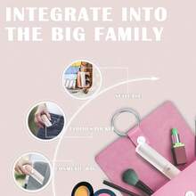 Portable Mini Refillable Lint Roller - Strong Sticky Lint Brush For Clothes, Bedding, Pet Hair, Travel Size Fuzz Remover - Multicolor - View 6