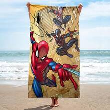 Marvel Khăn tắm biển siêu thấm hút chủ đề Người Nhện, làm từ sợi microfiber, nhanh khô và nhẹ, lý tưởng cho người lớn, nam, nữ, trẻ em, là phụ kiện thiết yếu khi đi biển. Hình ảnh nổi bật giúp khăn dễ dàng nhận thấy ở bãi biển, có thể dùng làm khăn tắm biển, khăn bơi, chăn hoặc khăn choàng. - Nhiều màu - Xem 6