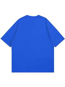 Katseye Girl Group Print T-Shirt, KATSEYE Girl Group Print Clothing, Suitable For Children Aged 7-16, New Year's Gift T-Shirts. This T-Shirt - 藍色 - 查看 2