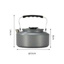 CAMPINGMOON 0.8L, 1L, 1.5L Outdoor Camping Teapot Large Capacity Portable Aluminum Alloy Coffee Pot - Grey - View 10