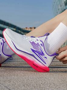 Chaussures de course sur route pour hommes, baskets de sport confortables et respirantes - conviennent pour toutes les saisons, chaussures de sport décontracté et à la mode pour les activités extérieures, le jogging, la marche, la gym, l'exercice au parc et le port décontracté quotidien, chaussures de sport assorties pour couple - Poudre blanche - Voir 11