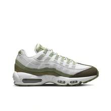 Nike Air Max 95 Mesh And Leather Low-Top Casual Shoes, Unisex, Comfortable, Versatile, And Durable. Available In White And Green. - FD0780-100 - View 2
