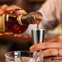 Cốc đong định lượng hai đầu bằng thép không gỉ, cốc đong ounce, dụng cụ pha chế cocktail, dụng cụ đo ounce. - Xem 1