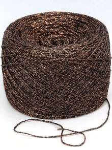 50g Hilo de crochet metálico dorado y plateado, brillante y hueco, hilo de bordado de encaje teñido a mano, adecuado para bolsos y muñecas DIY - Multicolor - Ver 1
