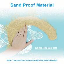 Beach Blanket, Sandproof Large Beach Mat 77*79in, 4-6 Adults Oversized Lightweight Sand Free Beach Mat, Waterproof Beach Blanket Portable Outdoor Camping Blankets For Travel, Camping, Hiking - 多款 - 查看 3