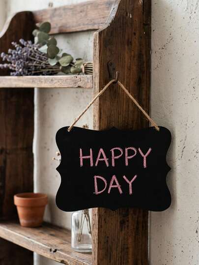 Bảng viết phấn hai mặt treo tường có dây, bảng ghi nhớ cổ điển có thể xóa được, thích hợp cho đám cưới, nhà bếp, trang trí nhà cửa, đồ thủ công mỹ nghệ gia đình.