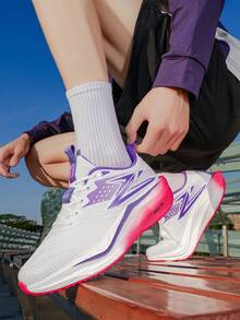 Chaussures de course sur route pour hommes, baskets de sport confortables et respirantes - conviennent pour toutes les saisons, chaussures de sport décontracté et à la mode pour les activités extérieures, le jogging, la marche, la gym, l'exercice au parc et le port décontracté quotidien, chaussures de sport assorties pour couple - Poudre blanche - Voir 12