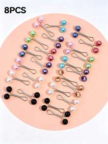 24/12 件装女士胸针、丝巾夹、披肩别针、头巾夹、围巾披肩别针、珍珠丝巾别针、连衣裙毛衣别针 - 彩色 - 查看 10